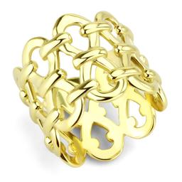 Glamorous Gold-plated Open-work Ring