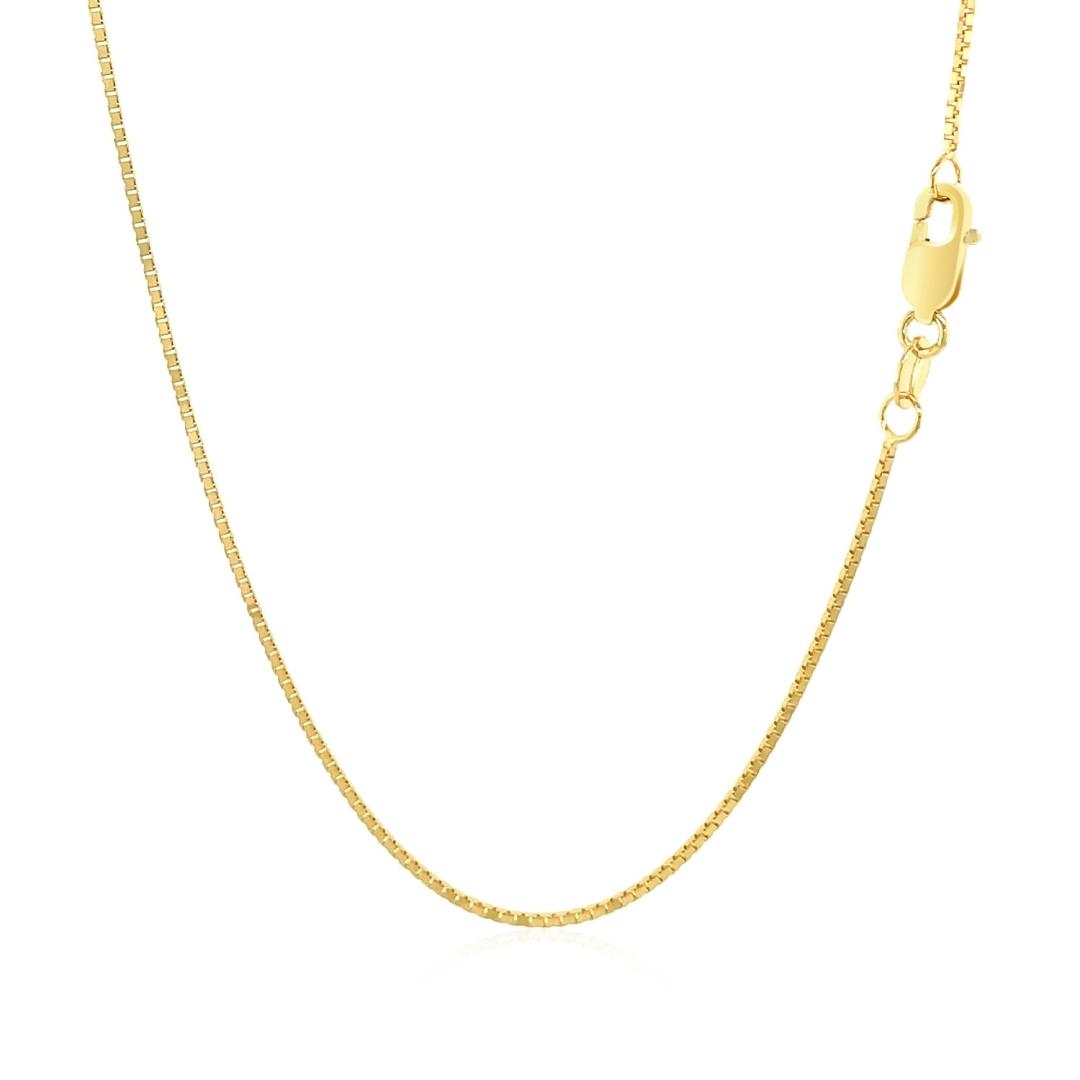 10k Gold Classic Box Chain 0.8mm