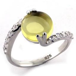 Elegant 1.15ct Yellow Cat's Eye Bypass Ring