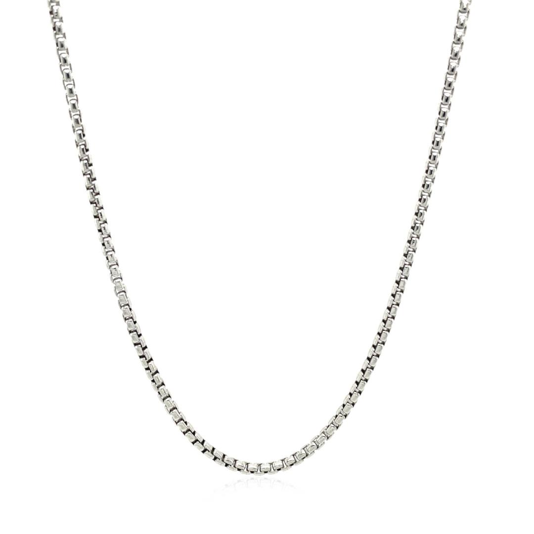Sterling Silver Polished Round Box Chain 1.8mm