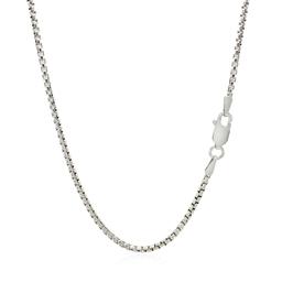 Sterling Silver Polished Round Box Chain 1.8mm