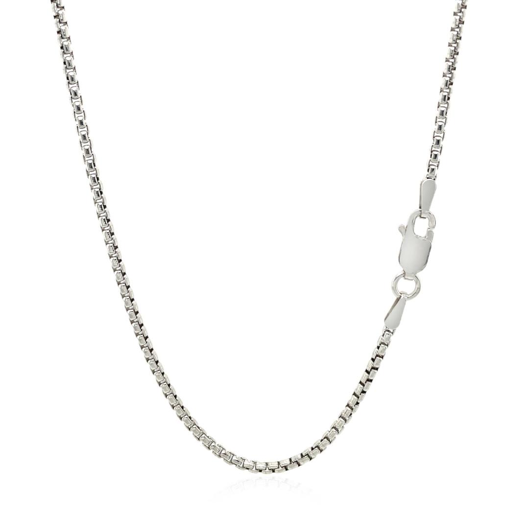 Sterling Silver Polished Round Box Chain 1.8mm