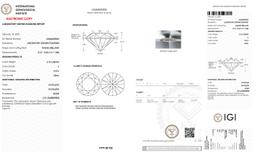 Igi Certified Round Cut 2.10ct Vvs2 Lab Diamond