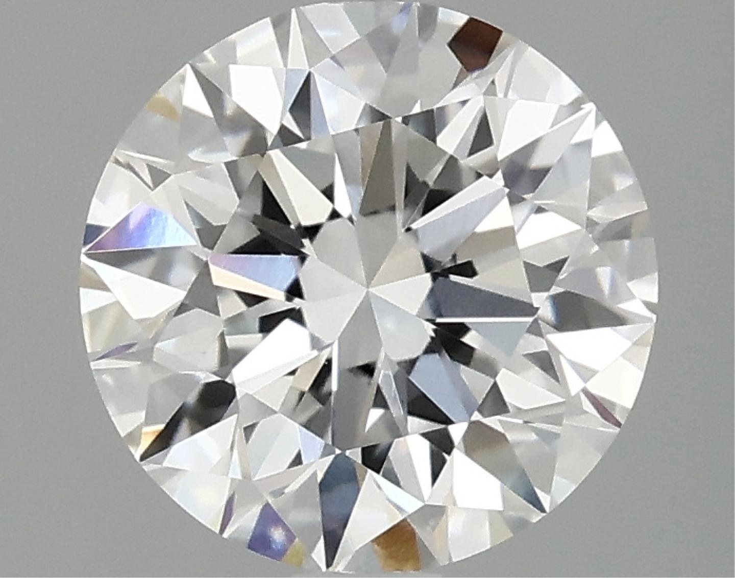 Igi Certified Round Cut 2.10ct Vvs2 Lab Diamond