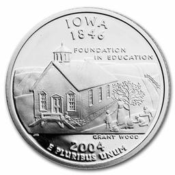 2004-s Iowa State Quarter Silver Gem Proof