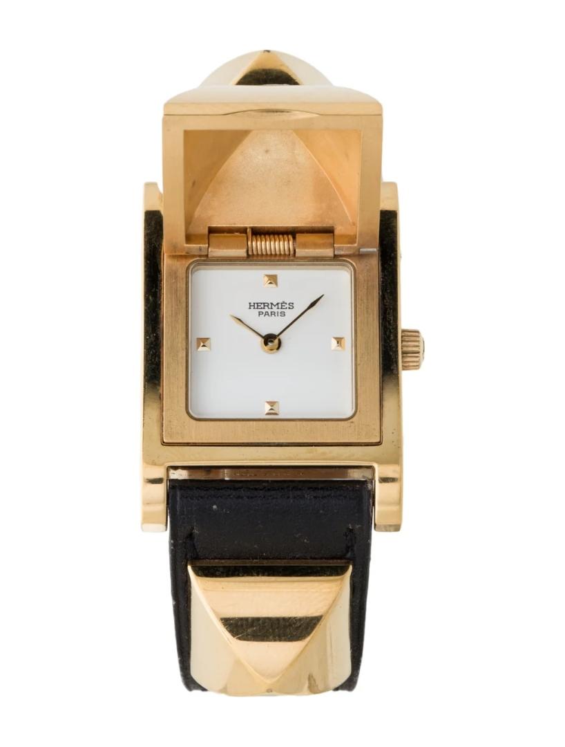 Hermes Medor White Dial Qtz Women's 23mm
