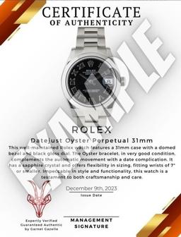 Rolex Date Silver Dial Auto Unisex Watch 34mm
