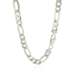 Sterling Silver High Polished Figaro Style Chain