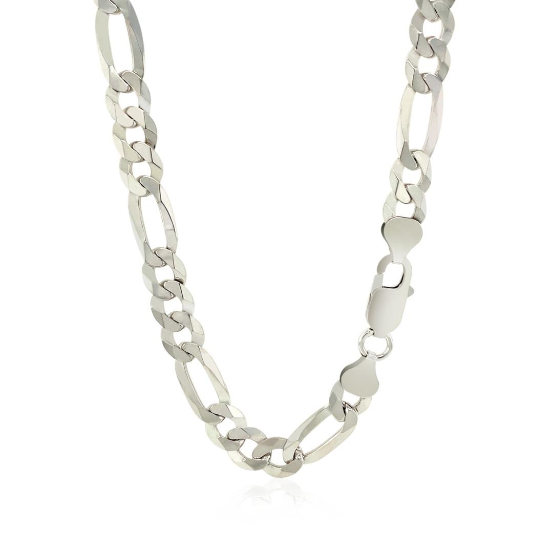 Sterling Silver High Polished Figaro Style Chain
