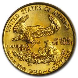 1993 1/10 Oz American Gold Eagle Ms-69 Pcgs
