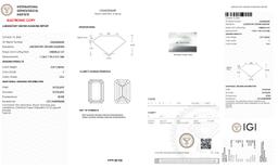 Igi Certified Emerald Cut 5.07ct Vs2 Lab Diamond