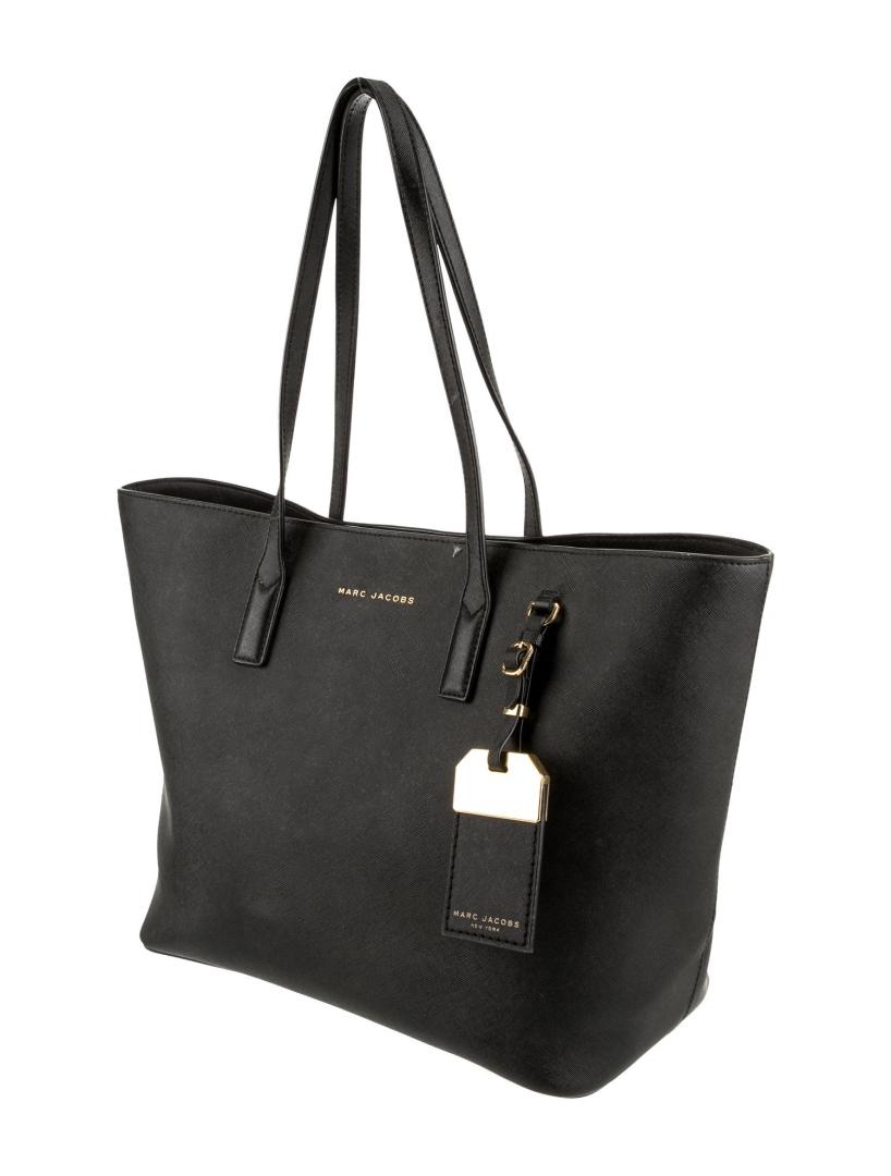 Marc Jacobs Saffiano Leather Gold-tone Hdw Tote