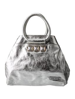 Marc Jacobs Metallic & Silver Leather Top Hdl Bag