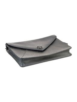 Tory Burch Grey Gunmetal Hdw Chain-link Shldr Bag