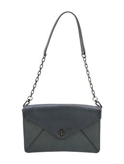 Tory Burch Grey Gunmetal Hdw Chain-link Shldr Bag
