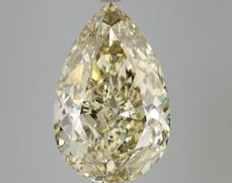 Fancy Yellow Pear Cut 11.09ct Vs1 Lab Diamond