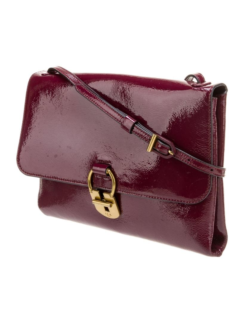 Tory Burch Patent Leather Turn-lock Shoulder Bag