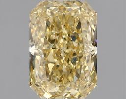 Fancy Yellow Radiant Cut 1.95ct Vvs2 Lab Diamond