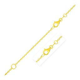 14k Gold Extendable Cable Chain 1.2mm