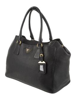 Prada Vitello Daino Lthr Gold-tone Hdw Top Hdl Bag