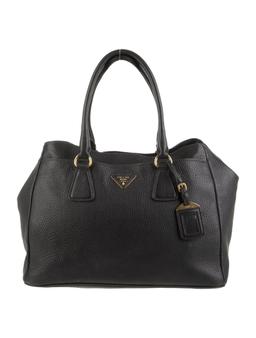 Prada Vitello Daino Lthr Gold-tone Hdw Top Hdl Bag