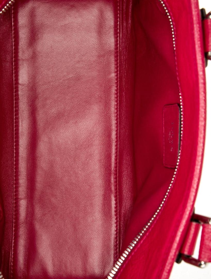 Loewe Amazona 28 Burgundy Leather Top Hdl Bag