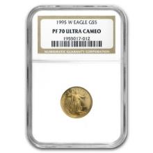 1995-w 1/10oz Proof American Gold Eagle Pf70 Ucam