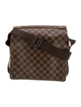Louis Vuitton Naviglio Brown Canvas Shoulder Bag