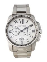Cartier Calibre De Cartier Silver Dial Men's 43mm