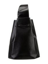 Louis Vuitton Black Epi Leather Alcantara Backpack