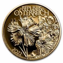 2022 Austria Gold 50e Alpine Treasures Wild Waters
