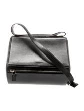 Givenchy Blk Leather Push-lock Cls Crossbody Bag