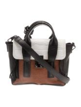 3.1 Phillip Lim Leather Gunmetal Hdw Top Hdl Bag