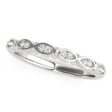 14k Wgold .09ct Diamond Unique Infinity Band