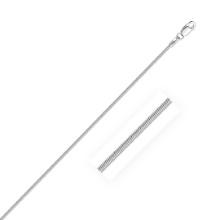 Sterling Silver Octagonal Snake Chain 1.1mm