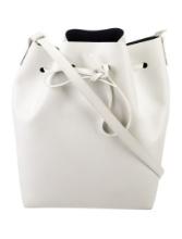 Mansur Gavriel Neut Leather Drawstring Bucket Bag