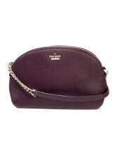 Kate Spade Purple Gold-tone Hdw Zip Crossbody Bag