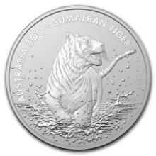 2020 Australia 1 Oz Silver Sumatran Tiger Bu