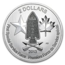 2013 Canada 3/4 Oz Silver $2 Devil's Brigade
