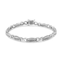 Dazzling .20ct Diamond X Link Bracelet