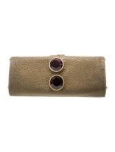 Jimmy Choo Neut Leather Kiss-lock Cls Clutch