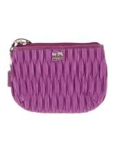 Coach 1941 Purple Silver-tone Zip Crossbody Bag
