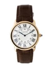 Cartier Ronde Solo De Cartier Opaline Men's Watch