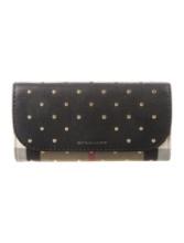 Burberry Neut Canvas Snap Cls Bifold Wallet