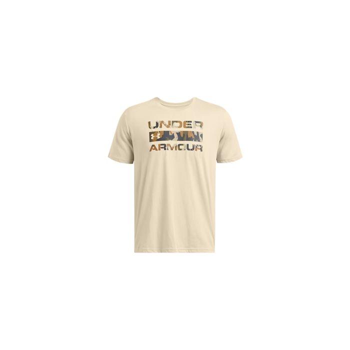 Under Armour 2xl Men's Stacked T-shirt Khaki Base
