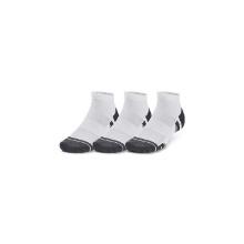 Under Armour 3-pairs Low Cut Socks Lrg White/gray