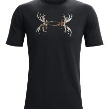 Under Armour Large Men's Antler Logo T Shirt Black