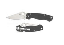 Spyderco Satin Gray Plain Folding Knife