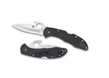Spyderco Satin Gray Frn Wave Delica 4 Knife