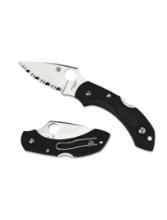 Spyderco Drop Satin Black Plain Dragonfly Knife